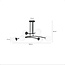 Emibig Emibig Lemvig design pendellamp zwart met wit glas 6 lampen E14 - Perfect voor moderne interieurs