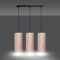 Rebild 3 cylinders medium hanging lamp rosé 3x E27