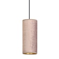Rebild soft pink single cylinder hanging lamp E27