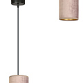 Rebild soft pink single cylinder hanging lamp E27