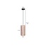 Rebild soft pink single cylinder hanging lamp E27