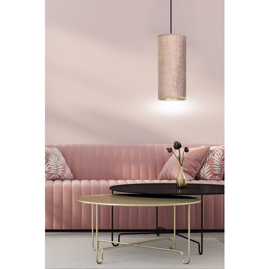Emibig Emibig Rebild lampe suspendue cylindre rose doux E27 - Idéale pour créer une ambiance chaleureuse