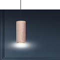 Rebild soft pink single cylinder hanging lamp E27