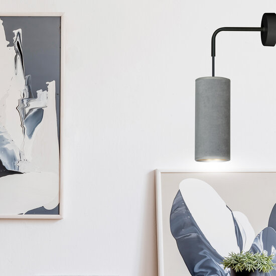 Nordfyn grijze wandlamp 1x E27 design afgewerkt