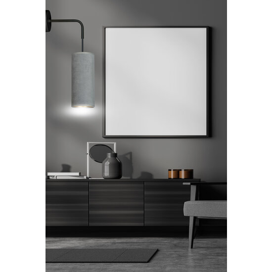 Aplique Nordfyn gris 1x E27 diseño acabado