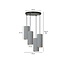 Emibig Emibig Nordfyn grande lampe suspendue ronde avec 4 tubes gris 4x E27 - Idéale pour créer une atmosphère chaleureuse dans n'importe quel espace