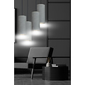 Nordfyn large round pendant lamp with 4 gray tubes 4x E27