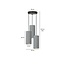 Emibig Emibig lámpara colgante redonda Nordfyn con 3 tubos modernos grises 3x E27 - Ideal para una iluminación elegante en la cocina