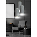 Emibig Emibig Nordfyn ronde pendellamp met 3 grijze moderne kokers 3x E27 - Perfect voor sfeervolle verlichting in uw keuken