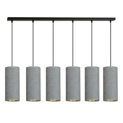 Nordfyn 6 tubes XXL hanging lamp gray 6x E27