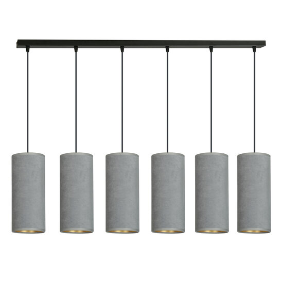 Nordfyn 6 kokers XXL hanglamp grijs 6x E27