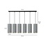 Emibig Emibig Nordfyn 6 kokers XXL hanglamp grijs 6x E27 - Creëer sfeer in uw woning
