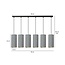 Nordfyn 6 tubes XXL hanging lamp gray 6x E27