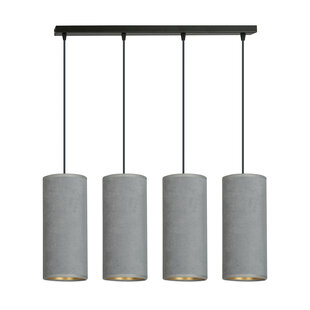 Nordfyn 4 cylinders large hanging lamp gray 4x E27