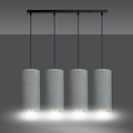 Nordfyn 4 cylinders large hanging lamp gray 4x E27