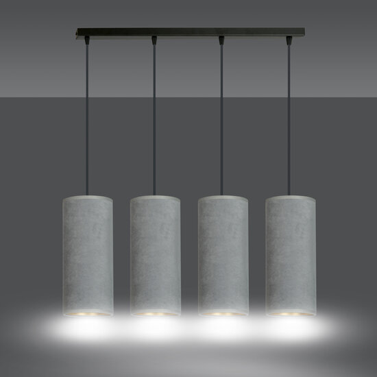 Emibig Emibig Nordfyn 4 cylinders large hanging lamp gray 4x E27 - Ideal lighting for modern spaces
