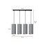 Emibig Emibig Nordfyn lámpara colgante grande gris 4x E27 - Iluminación ideal para espacios modernos