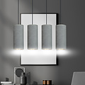 Nordfyn 4 cylinders large hanging lamp gray 4x E27