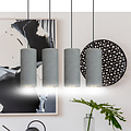 Nordfyn 4 cilinders grote hanglamp grijs  4x E27