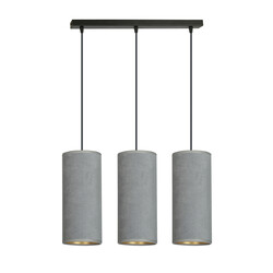 Emibig Nordfyn 3 cylindres lampe suspendue moyenne grise 3x E27