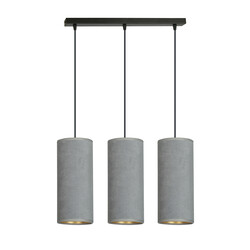 Nordfyn 3 cylindres suspension moyenne gris 3x E27