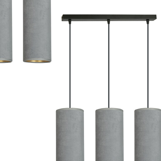 Nordfyn 3 cilinders medium hanglamp grijs 3x E27