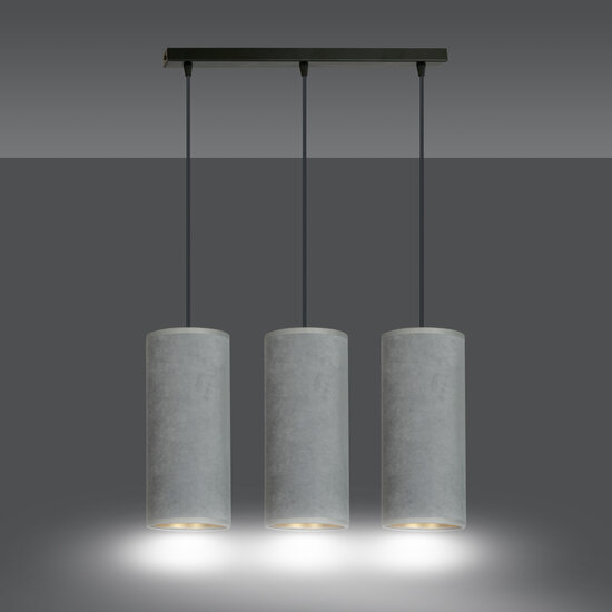 Emibig Emibig Nordfyn 3 cylindres lampe suspendue moyenne grise 3x E27 - Éclairage parfait pour chaque espace