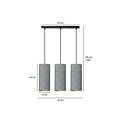 Emibig Emibig Nordfyn 3 cylinders medium hanging lamp gray 3x E27 - Perfect lighting for any space