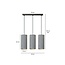 Nordfyn 3 cylinders medium hanging lamp gray 3x E27