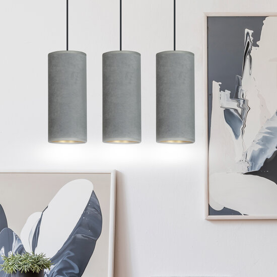 Nordfyn 3 cilinders medium hanglamp grijs 3x E27