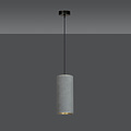Nordfyn soft gray single cylinder hanging lamp E27