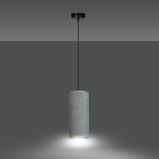 Nordfyn soft gray single cylinder hanging lamp E27