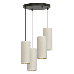 Nyborg large round pendant lamp with 4 white tubes 4x E27