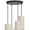 Emibig Emibig Nyborg grande lampe suspendue ronde avec 4 tubes blancs 4x E27 - Idéale pour les intérieurs modernes
