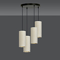 Nyborg large round pendant lamp with 4 white tubes 4x E27