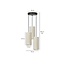 Suspension ronde Nyborg avec 3 tubes modernes blancs 3x E27