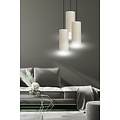 Nyborg round pendant lamp with 3 white modern tubes 3x E27
