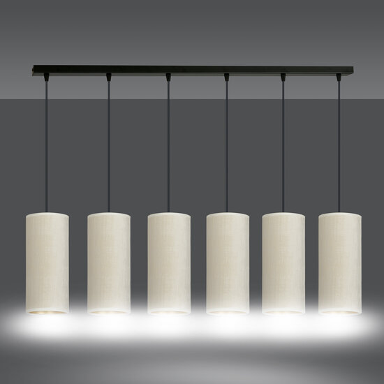Emibig Emibig Nyborg 6 tubos lámpara colgante XXL blanca 6x E27 - Iluminación ideal para espacios modernos