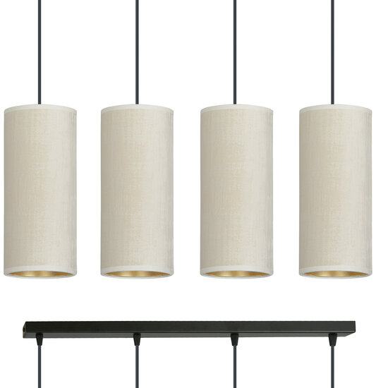 Nyborg 4 cylindres grande suspension blanche 4x E27