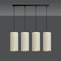 Emibig Emibig Nyborg 4 cylindres grande lampe suspendue blanche 4x E27 - Éclairage idéal pour votre espace de vie