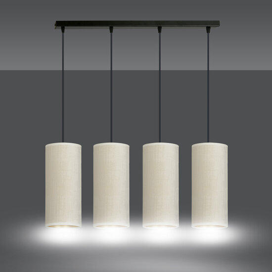 Nyborg 4 cylindres grande suspension blanche 4x E27