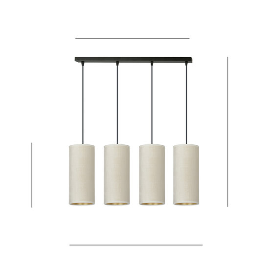 Nyborg 4 cylinders large hanging lamp white 4x E27