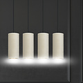 Nyborg 4 cilinders grote hanglamp wit  4x E27