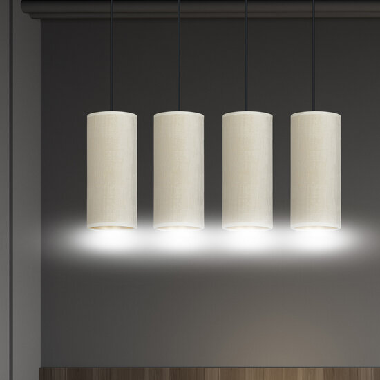 Nyborg 4 cilinders grote hanglamp wit  4x E27