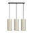 Nyborg 3 cylinders medium hanging lamp white 3x E27