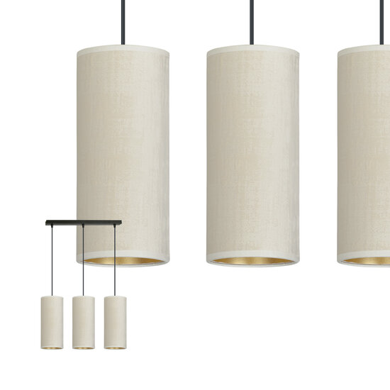 Emibig Emibig Nyborg 3 cylindres lampe suspendue moyenne blanche 3x E27 - Idéale pour les intérieurs modernes