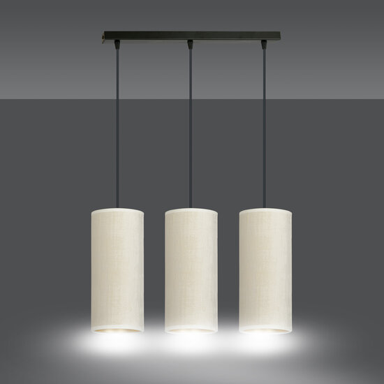 Lampe suspendue Nyborg 3 cylindres moyenne blanche 3x E27