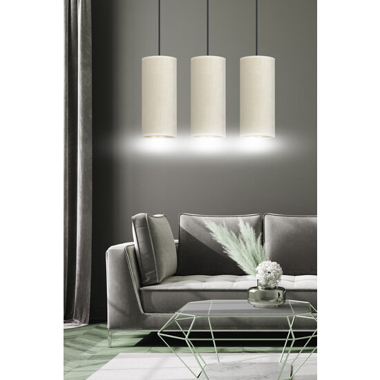 Lampe suspendue Nyborg 3 cylindres moyenne blanche 3x E27
