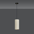 Lampe à suspension monocylindre blanc doux Nyborg E27
