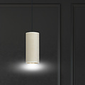 Lampe à suspension monocylindre blanc doux Nyborg E27